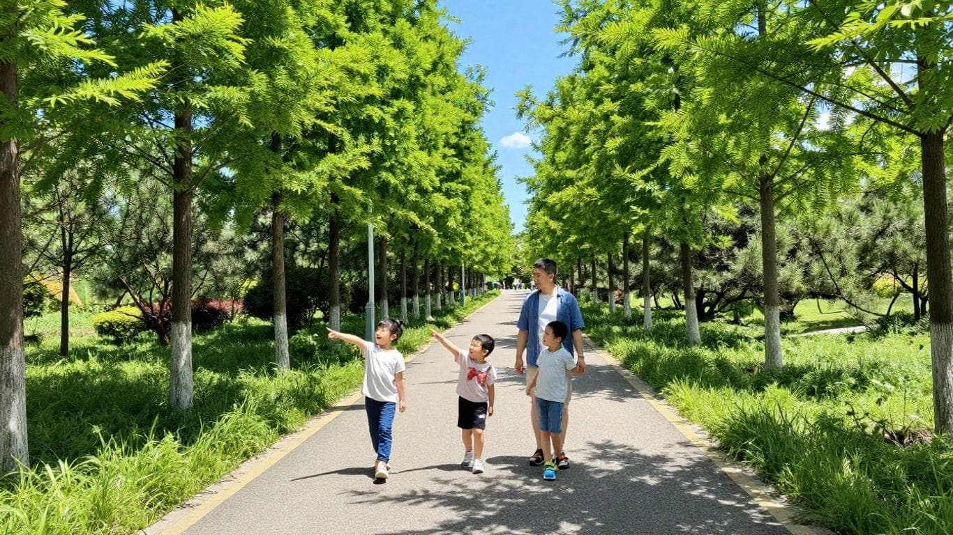 Trail Life GA-4100 Troop members walking on a scenic park trail in North Georgia.